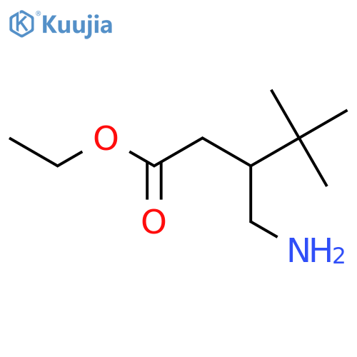 Ethyl 3-(aminomethyl)-4,4-dimethylpentanoate structure