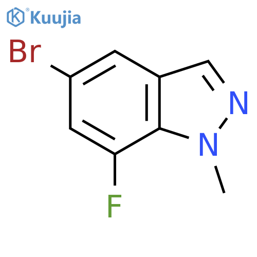 5-bromo-7-fluoro-1-methyl-1H-indazole structure