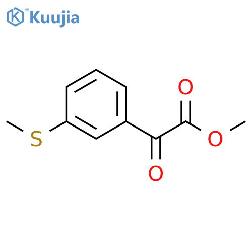 METHYL 2-(3-(METHYLTHIO)PHENYL)-2-OXOACETATE structure
