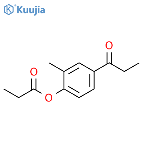 1-Propanone, 1-[3-methyl-4-(1-oxopropoxy)phenyl]- structure