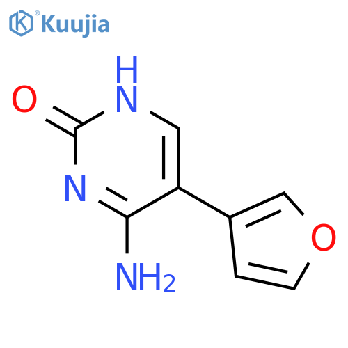 2(1H)-Pyrimidinone, 4-amino-5-(3-furanyl)- structure
