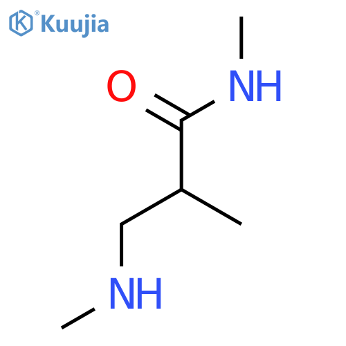 N,2-dimethyl-3-(methylamino)propanamide structure