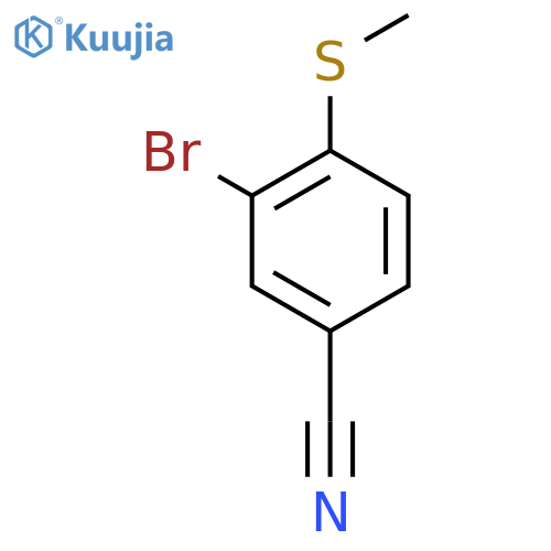 3-Bromo-4-(methylsulfanyl)benzonitrile structure