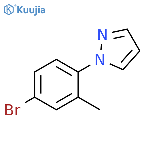 1-(4-bromo-2-methylphenyl)-1H-pyrazole structure