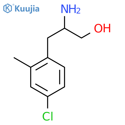 2-amino-3-(4-chloro-2-methylphenyl)propan-1-ol structure
