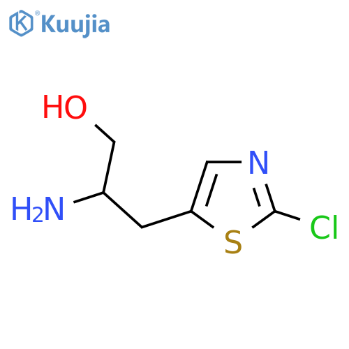 2-Amino-3-(2-chloro-1,3-thiazol-5-yl)propan-1-ol structure