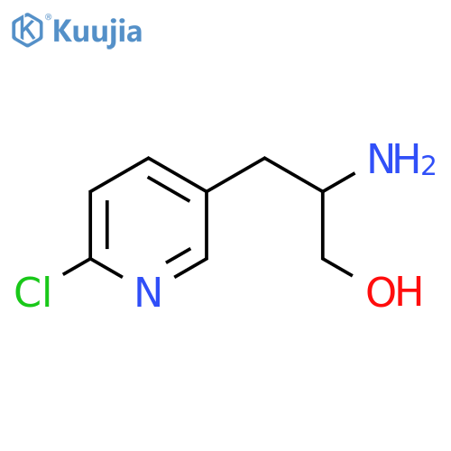 2-amino-3-(6-chloropyridin-3-yl)propan-1-ol structure