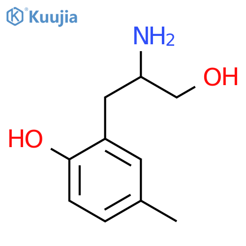 2-(2-amino-3-hydroxypropyl)-4-methylphenol structure