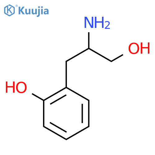 2-(2-amino-3-hydroxypropyl)phenol structure