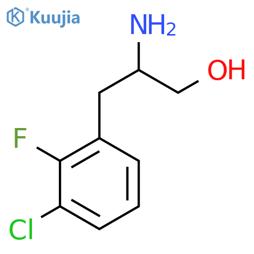 2-amino-3-(3-chloro-2-fluorophenyl)propan-1-ol structure
