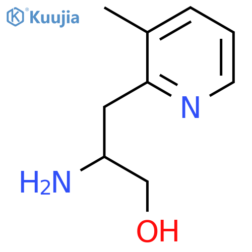 2-amino-3-(3-methylpyridin-2-yl)propan-1-ol structure
