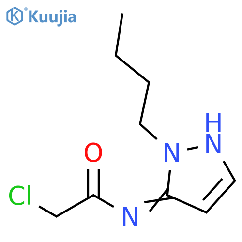 Acetamide, N-(2-butyl-1,2-dihydro-3H-pyrazol-3-ylidene)-2-chloro- structure