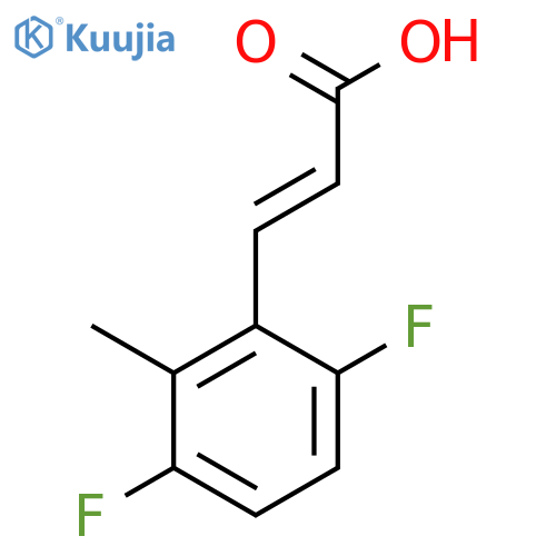 3,6-Difluoro-2-methylcinnamic acid structure
