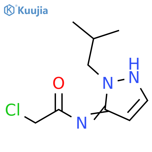Acetamide, 2-chloro-N-[1,2-dihydro-2-(2-methylpropyl)-3H-pyrazol-3-ylidene]- structure
