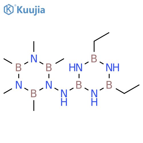 2-Borazinamine, N-(4,6-diethyl-2-borazinyl)-1,3,4,5,6-pentamethyl- structure