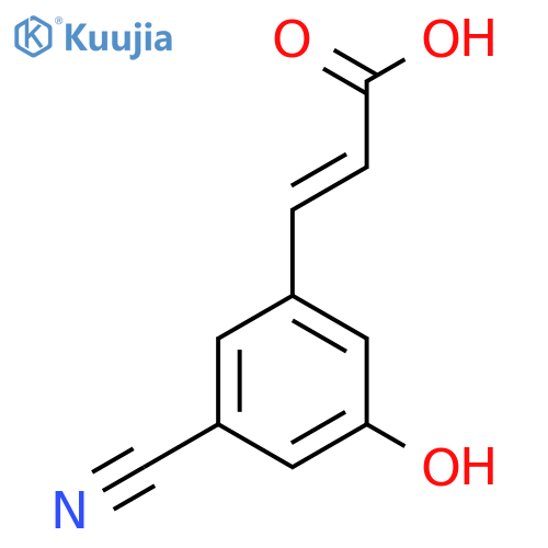 3-Cyano-5-hydroxycinnamic acid structure