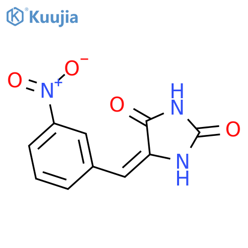 2,4-Imidazolidinedione, 5-[(3-nitrophenyl)methylene]-, (E)- structure