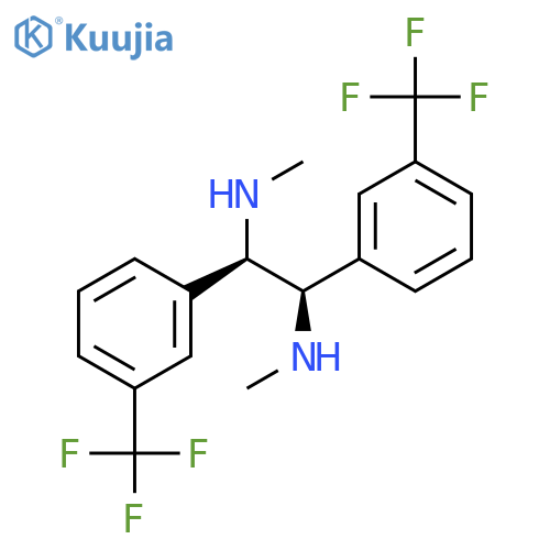 1,2-Ethanediamine,N1,N2-dimethyl-1,2-bis[3-(trifluoromethyl)phenyl]-, (1R,2R)- structure