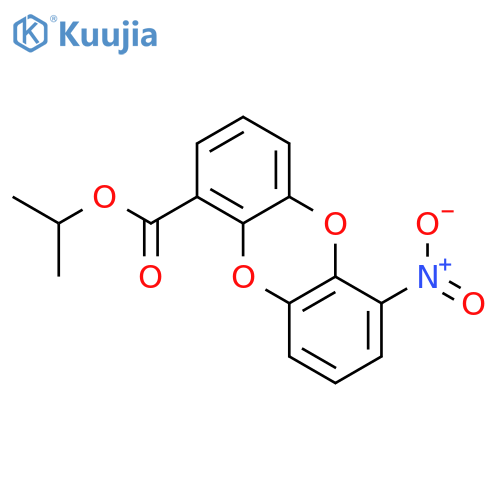 Dibenzo[b,e][1,4]dioxin-1-carboxylic acid, 6-nitro-, 1-methylethyl ester structure