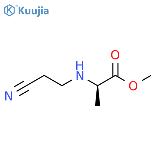 methyl (2R)-2-(2-cyanoethylamino)propanoate structure