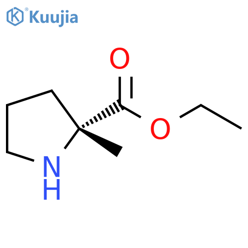 D-Proline, 2-methyl-, ethyl ester structure