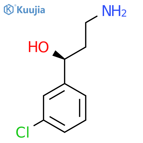 (1S)-3-amino-1-(3-chlorophenyl)propan-1-ol structure