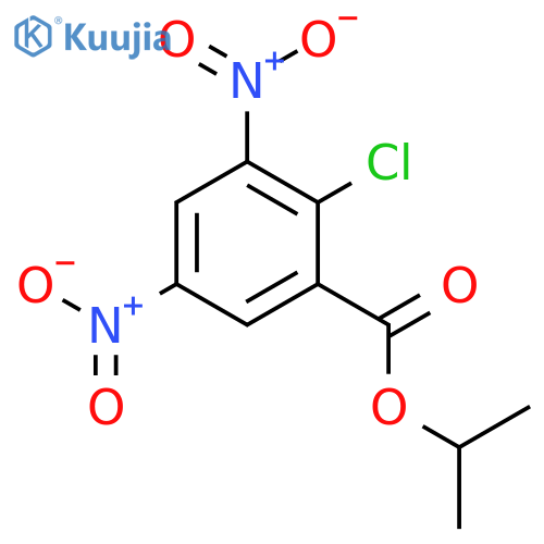 Benzoic acid, 2-chloro-3,5-dinitro-, 1-methylethyl ester structure