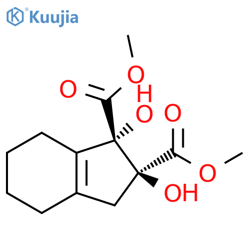 1H-Indene-1,2-dicarboxylic acid, 2,3,4,5,6,7-hexahydro-1,2-dihydroxy-,dimethyl ester, trans- structure