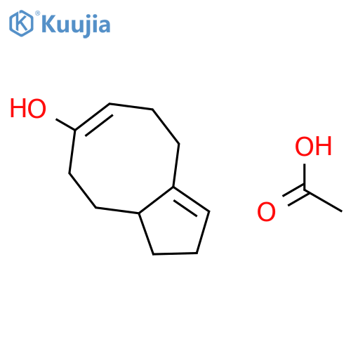 1H-Cyclopentacycloocten-7-ol, 2,4,5,8,9,9a-hexahydro-, acetate structure