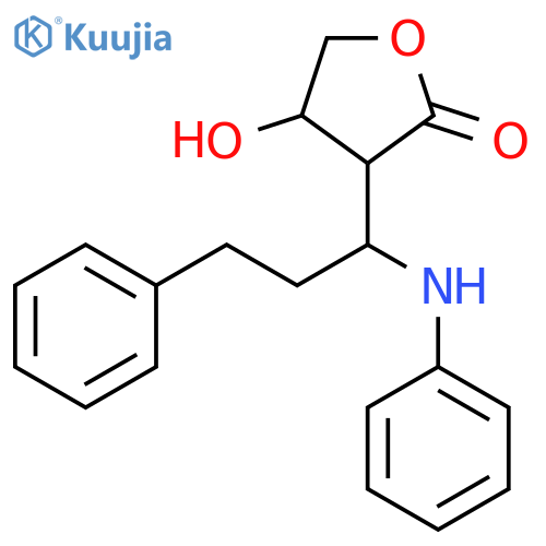 2(3H)-Furanone, dihydro-4-hydroxy-3-[3-phenyl-1-(phenylamino)propyl]- structure