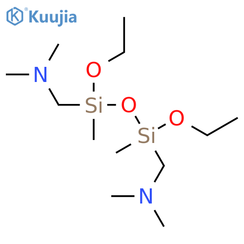 Methanamine,1,1'-(1,3-diethoxy-1,3-dimethyl-1,3-disiloxanediyl)bis[N,N-dimethyl- structure