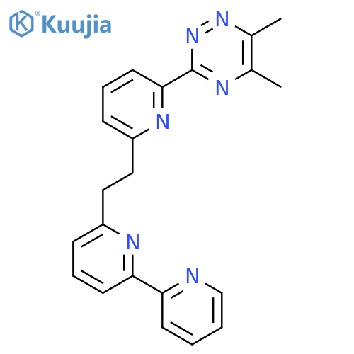 1,2,4-Triazine, 3-[6-(2-[2,2'-bipyridin]-6-ylethyl)-2-pyridinyl]-5,6-dimethyl- structure