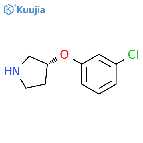 (3R)-3-(3-chlorophenoxy)pyrrolidine structure