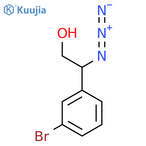 2-Azido-2-(3-bromo-phenyl)-ethanol structure