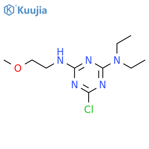 1,3,5-Triazine-2,4-diamine, 6-chloro-N,N-diethyl-N'-(2-methoxyethyl)- structure