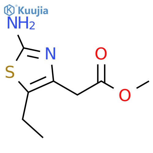 methyl 2-(2-amino-5-ethyl-1,3-thiazol-4-yl)acetate structure
