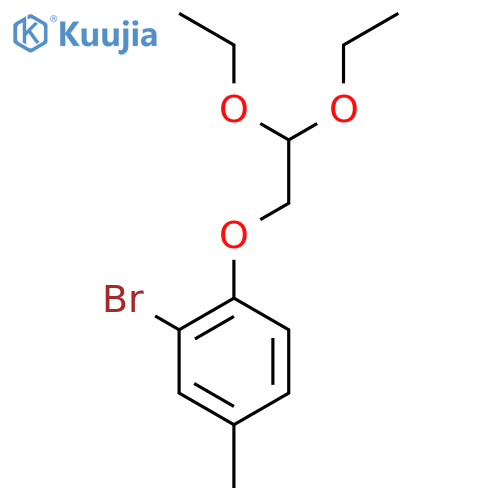 2-Bromo-1-(2,2-diethoxyethoxy)-4-methylbenzene structure