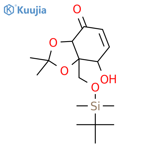 1,3-Benzodioxol-4(3aH)-one, 7a-[[[(1,1-dimethylethyl)dimethylsilyl]oxy]methyl]-7,7a-dihydro-7-hydroxy-2,2-dimethyl-, (3aS,7R,7aS)- structure