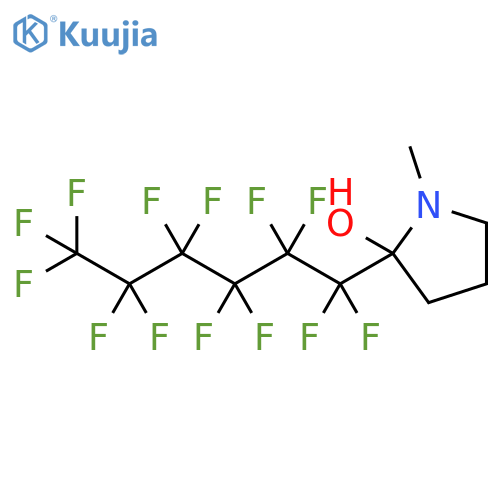 2-Pyrrolidinol, 1-methyl-2-(tridecafluorohexyl)- structure