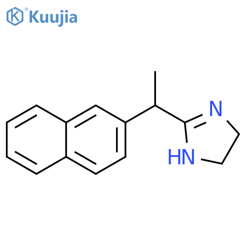 1H-Imidazole, 4,5-dihydro-2-[1-(2-naphthalenyl)ethyl]- structure