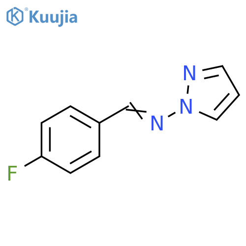 1H-Pyrazol-1-amine, N-[(4-fluorophenyl)methylene]- structure