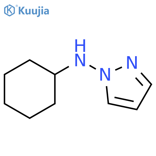 1H-Pyrazol-1-amine, N-cyclohexyl- structure