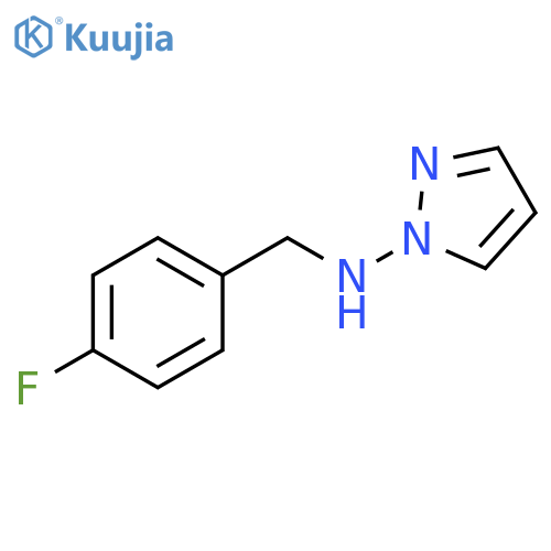 1H-Pyrazol-1-amine, N-[(4-fluorophenyl)methyl]- structure