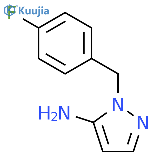 1-[(4-fluorophenyl)methyl]-1H-pyrazol-5-amine structure