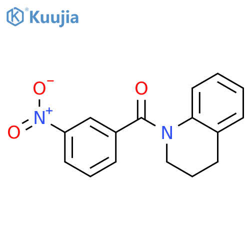 Quinoline, 1,2,3,4-tetrahydro-1-(3-nitrobenzoyl)- structure