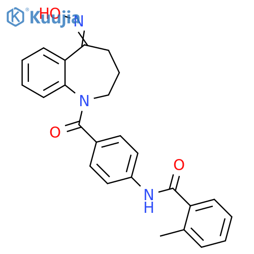 Benzamide,2-methyl-N-[4-[[2,3,4,5-tetrahydro-5-(hydroxyimino)-1H-1-benzazepin-1-yl]carbonyl]phenyl]- structure