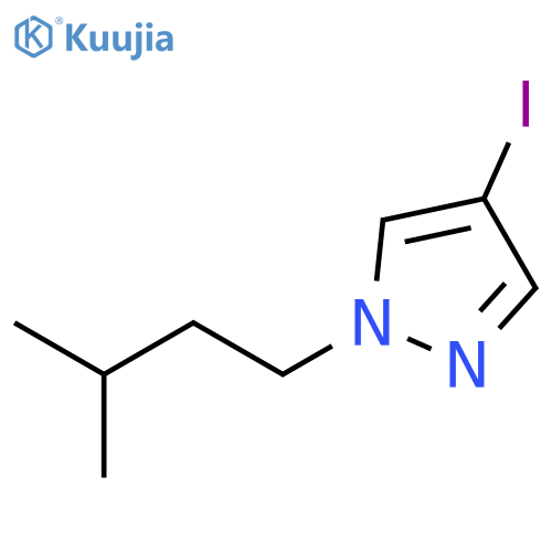 4-iodo-1-(3-methylbutyl)-1H-pyrazole structure