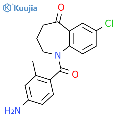 1,2,3,4-Tetrahydro-1-(4-amino-2-methylbenzoyl)-7-chloro-5H-1-benzazepin-5-one structure
