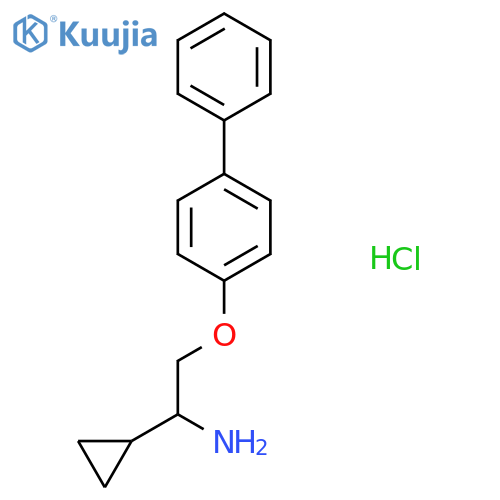 2-(Biphenyl-4-yloxy)-1-cyclopropylethylamine hydrochloride structure