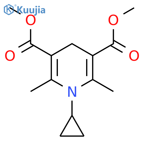 Dimethyl 1-cyclopropyl-2,6-dimethyl-1,4-dihydropyridine-3,5-dicarboxylate structure